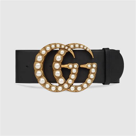 gucci double g belt with pearls|gucci belt with g buckle.